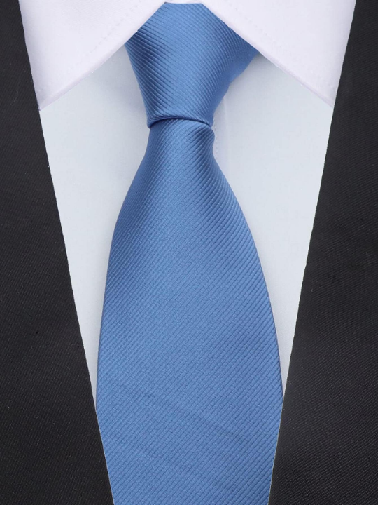 1pc Men Solid Casual Tie, For Dress Decoration