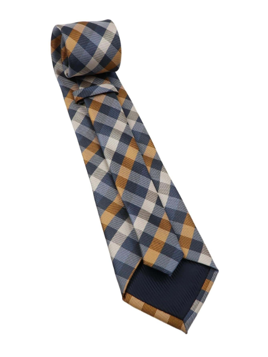 1pc Men Plaid Pattern Casual Tie For Clothes Decoration