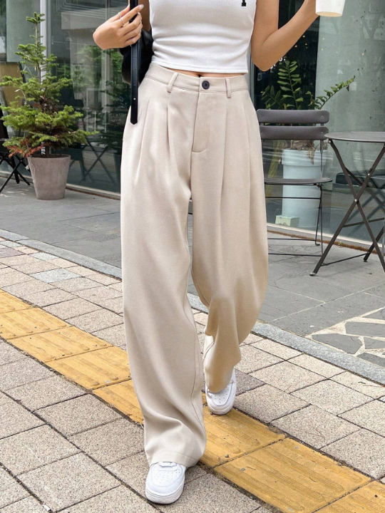 DAZY High Waist Plicated Detail Pants