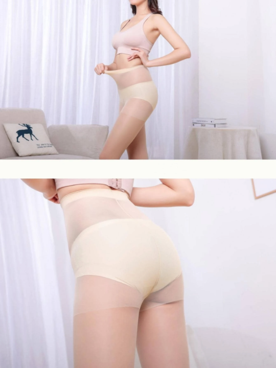 3pairs Women Solid Fashionable Tights For Summer