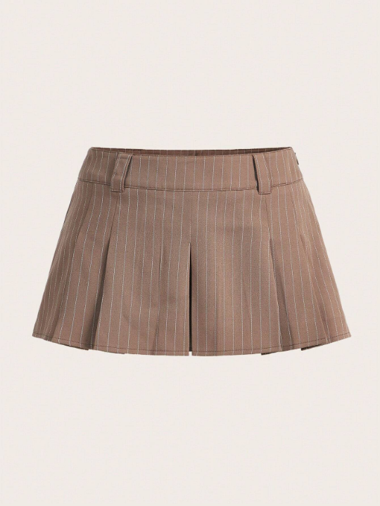 ICON Striped Pleated Skirt