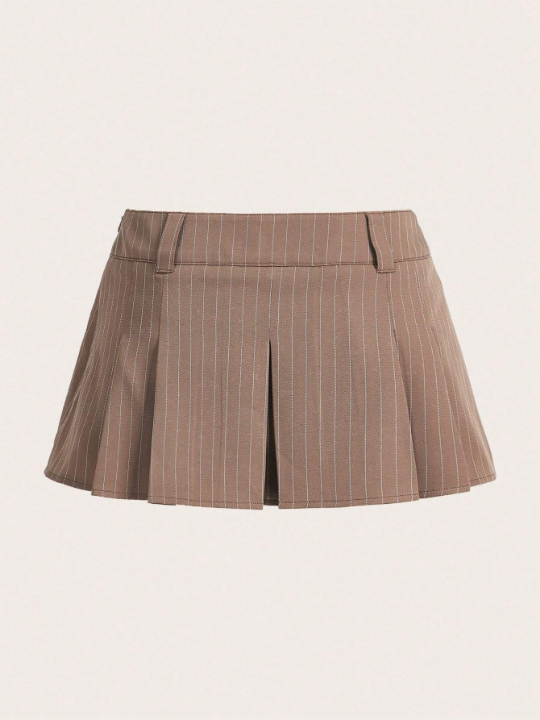 ICON Striped Pleated Skirt