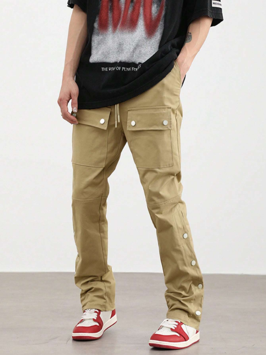 Manfinity EMRG Men Flap Pocket Side Cargo Pants