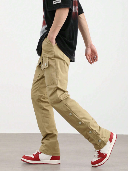 Manfinity EMRG Men Flap Pocket Side Cargo Pants