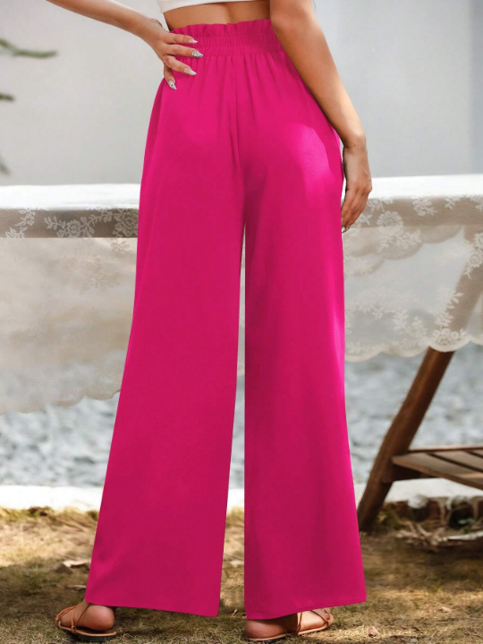 Essnce Paperbag Waist Wide Leg Pants