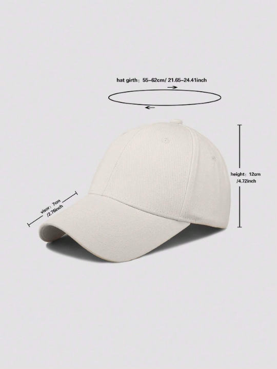 Men Solid Baseball Cap