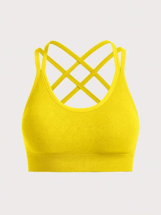 Yoga Sxy Crisscross Backless Sports Bra