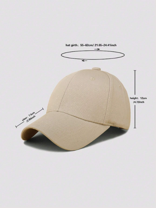 Men Solid Baseball Cap