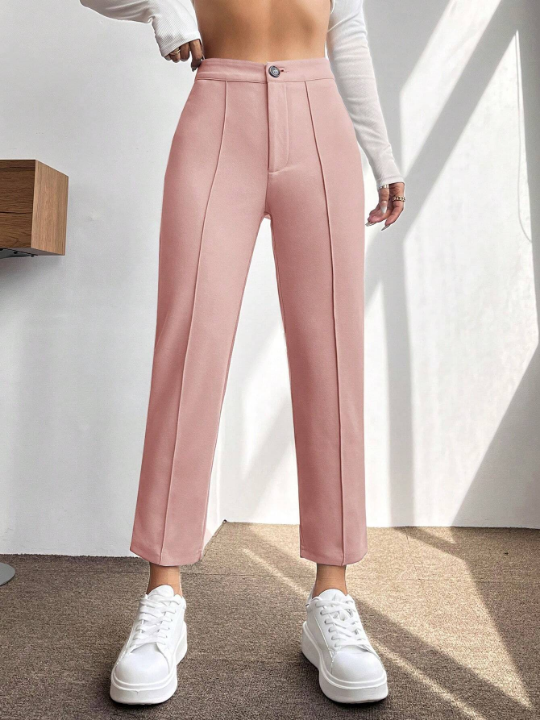 PETITE Seam Detail Cropped Pants