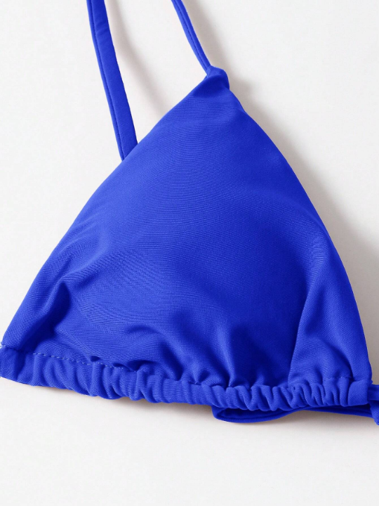 Swim Basics Triangle Tie Side Bikini Swimsuit