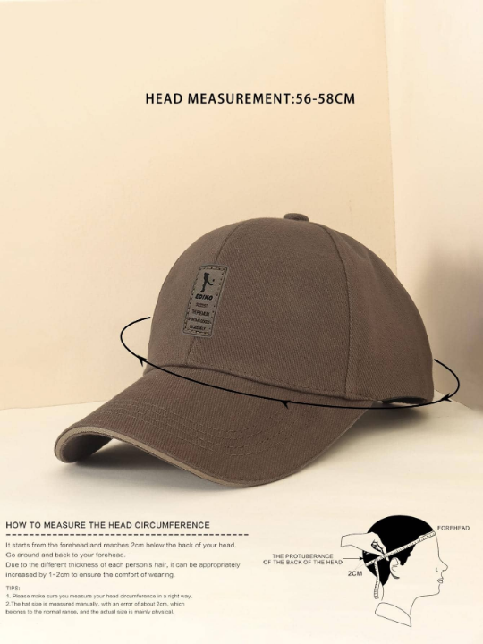 1pc Fashionable Baseball Cap For Men & Women, Couple Style, Sun Protection For Outdoor Activities