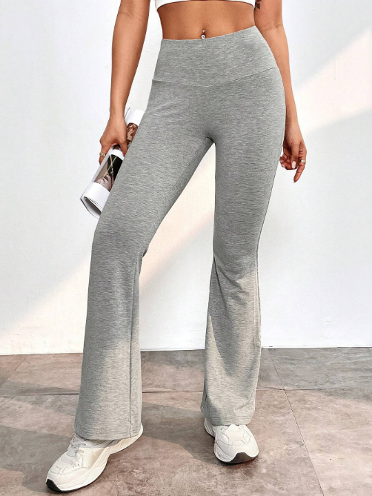 PETITE Solid Flare Leg Pants