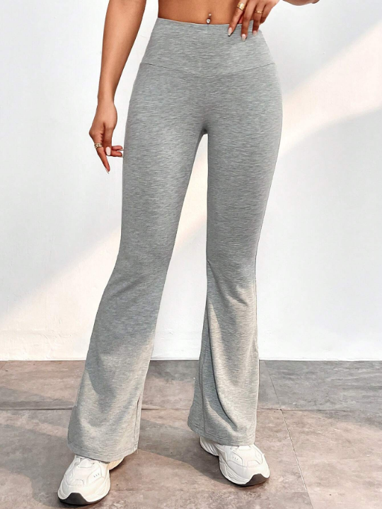 PETITE Solid Flare Leg Pants