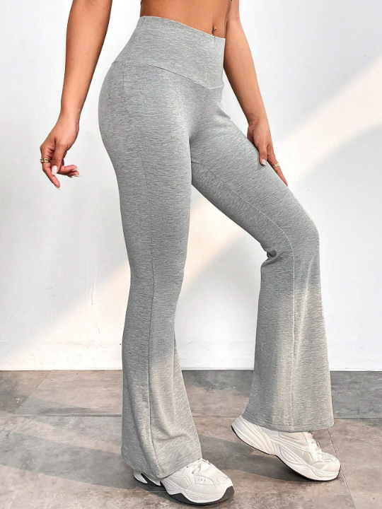 PETITE Solid Flare Leg Pants