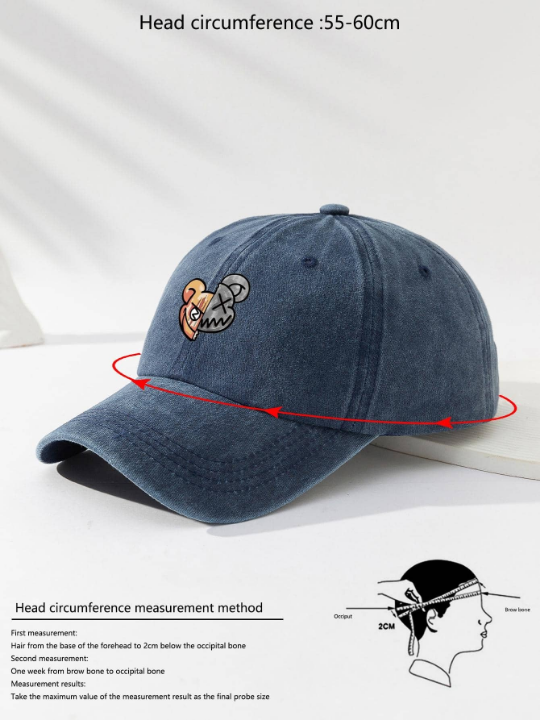 Men Cartoon Embroidered Baseball Cap Street