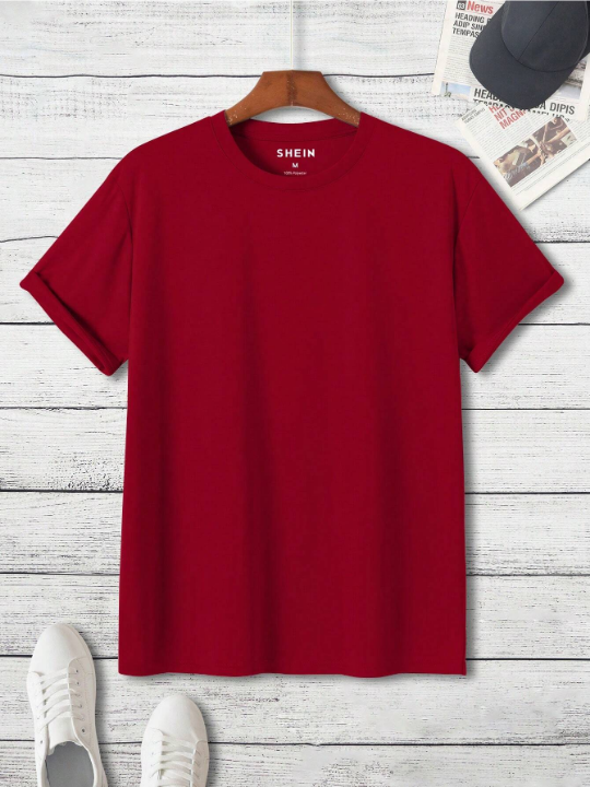 Men Solid Tee