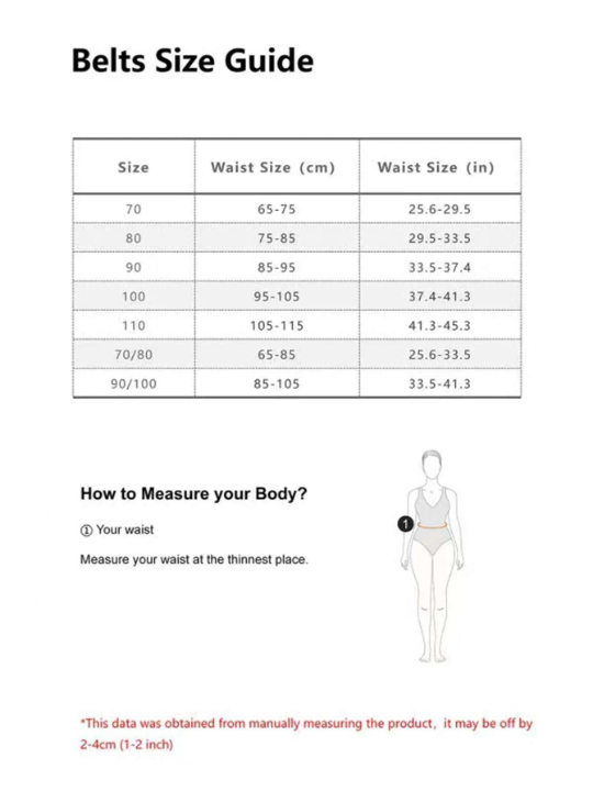 Symmetrical Buckle Belt