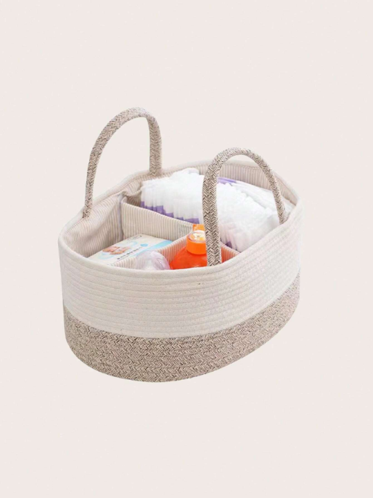 Baby Woven Nappy Changing Storage Bag