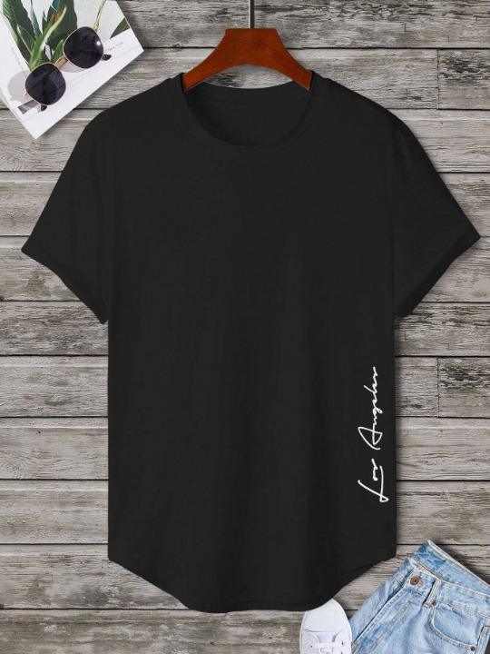 Manfinity Homme Men Letter Graphic Tee