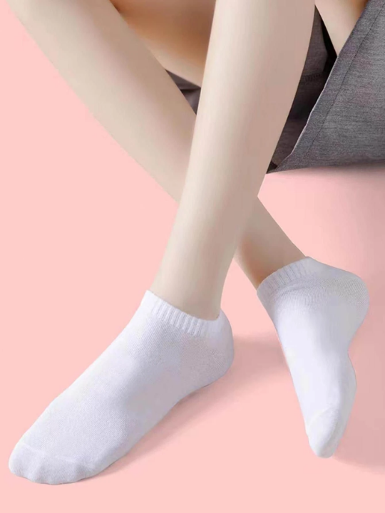 Men Solid Casual Ankle Socks For Daily Life