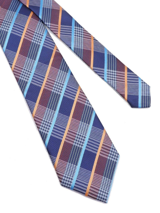 Men Plaid Pattern Tie