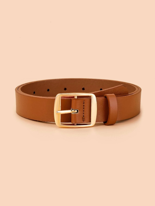 1pc Women Square Buckle Fashion Belt For Daily Life