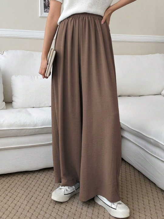 DAZY Solid Wide Leg Pants