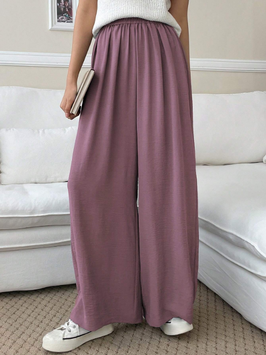 DAZY Solid Wide Leg Pants