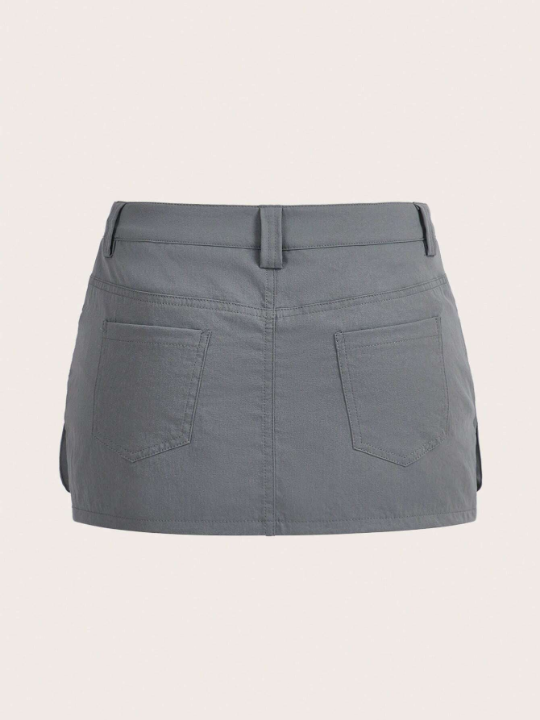 ICON Gorpcore Flap Pocket Buckle Detail Cargo Skirt