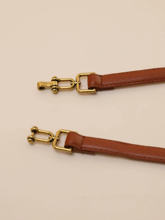 1pc Women Symmetrical Buckle Fashion Belt For Daily Decoration