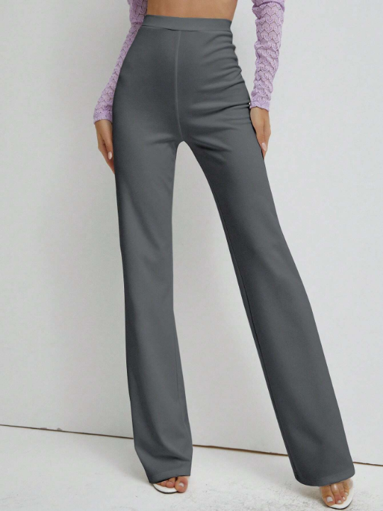 High Waist Straight Leg Pants