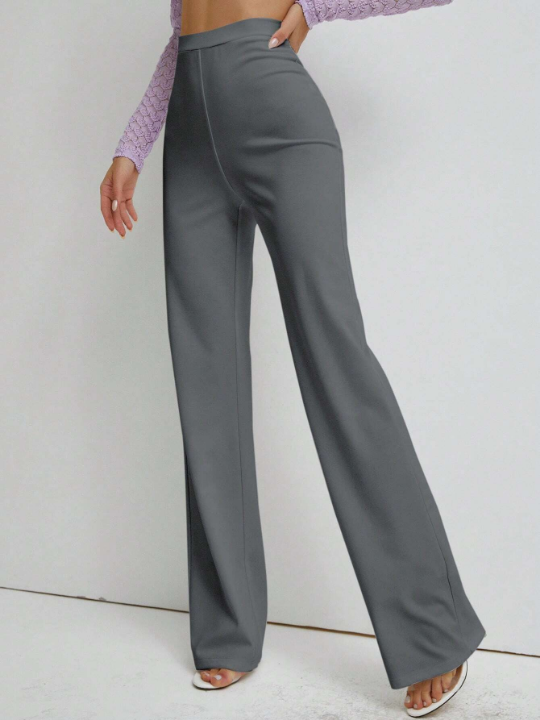 High Waist Straight Leg Pants