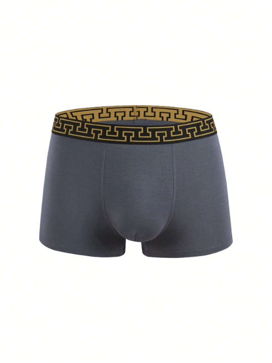 Men 3pcs Geo Tape Waist Boxer Brief