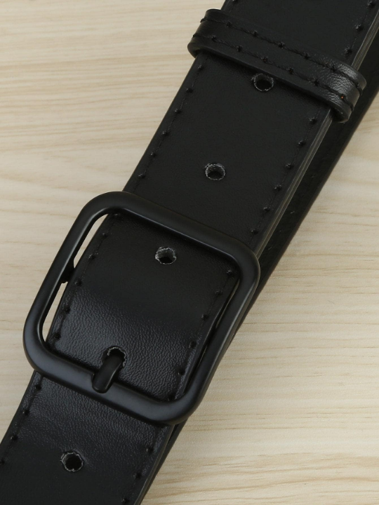 Men Square Buckle Fashion Belt For Daily Life