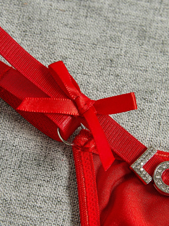 Rhinestone Studded Detail Panty