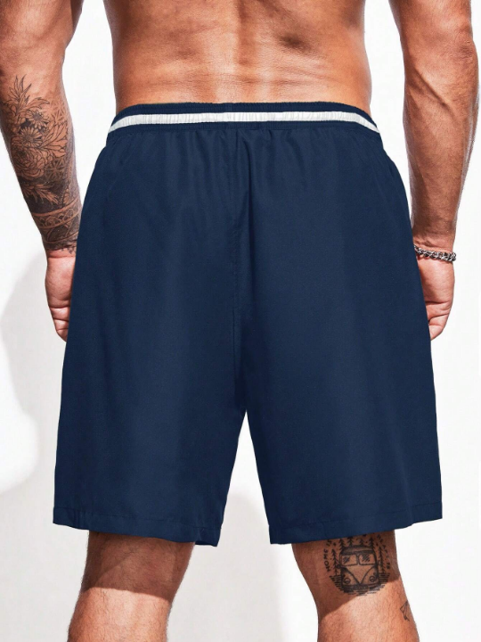 Manfinity Swimmode Men Drawstring Waist Swim Trunks