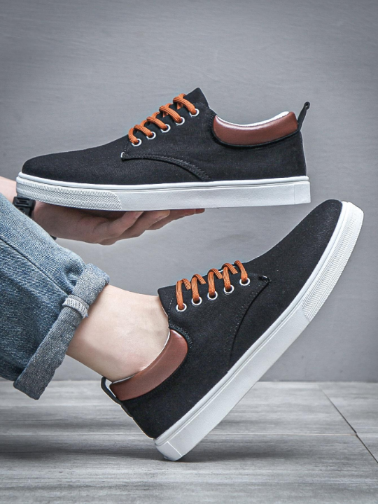 Men's Fashionable & Simple Slip-on Casual Sports Shoes, Four Seasons, Anti-slip, Versatile, Suitable For Students
