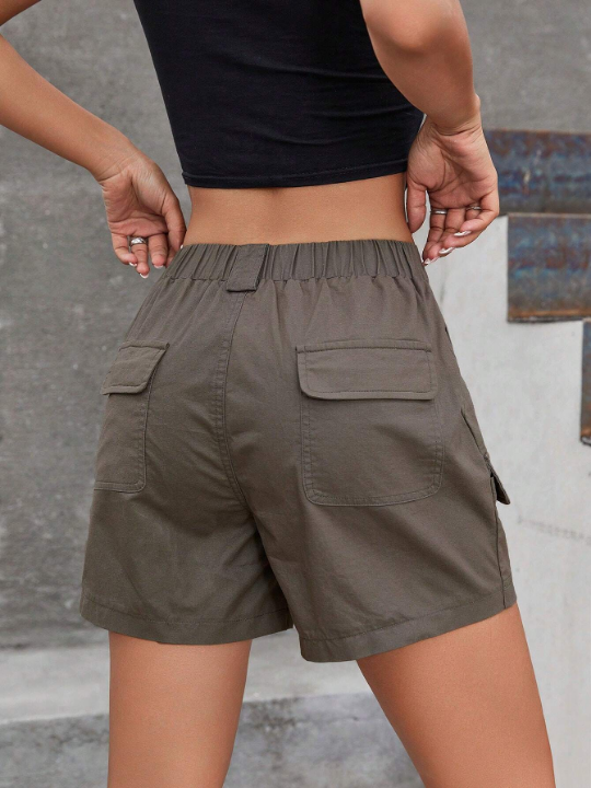 Flap Pocket Cargo Shorts