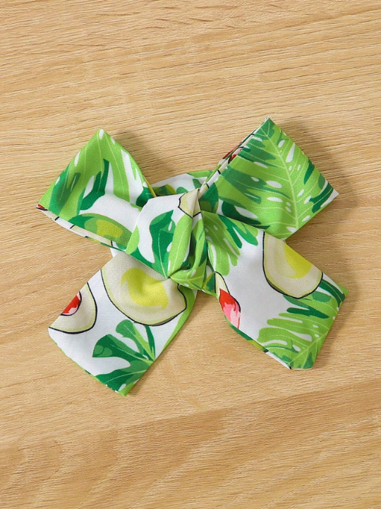 Baby Girl Fruit & Tropical Print Bodysuit & Headband