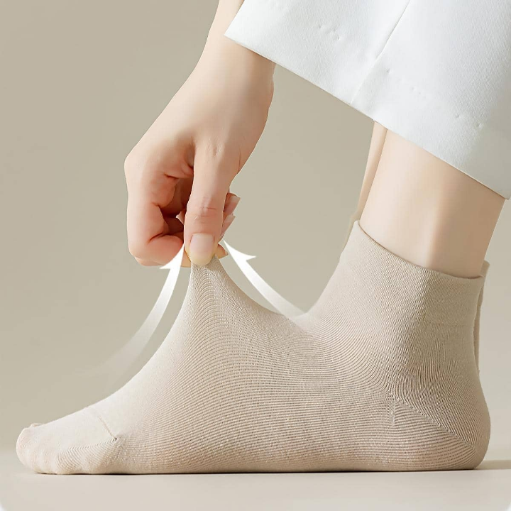 7pairs Solid Ankle Socks