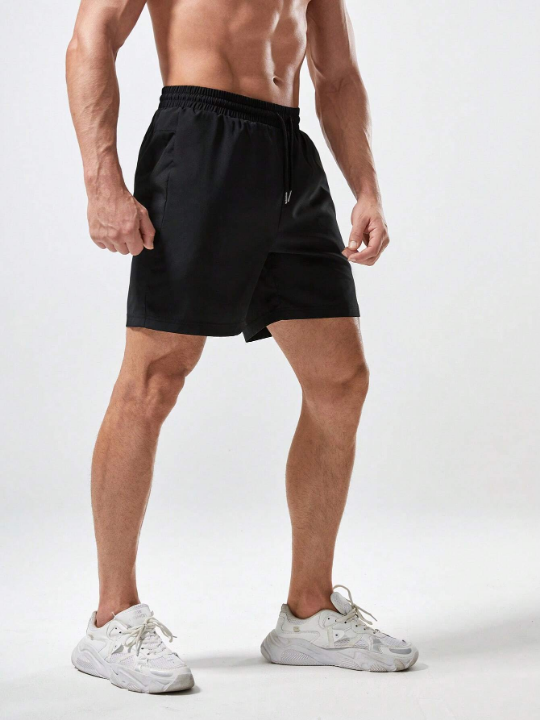 Sport Corelite Men Cattle Print Drawstring Waist Sports Shorts