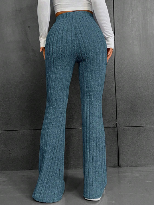 EZwear High Waist Flare Leg Pants