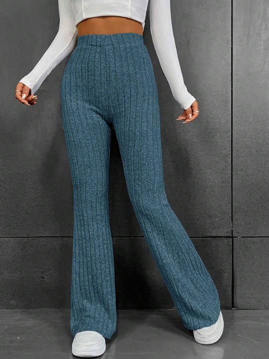 EZwear High Waist Flare Leg Pants