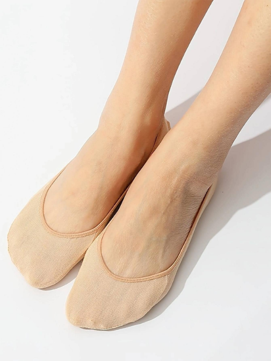 6pairs Solid Invisible Socks