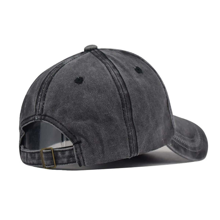 Men Letter Embroidered Washed Casual Baseball Cap For Daily Life