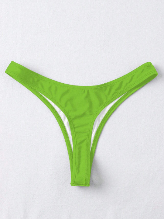 Swim Basics Plain High Cut Bikini Bottom