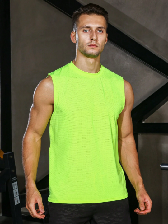 Sport Corelite Men Neon Lime Sports Tank Top