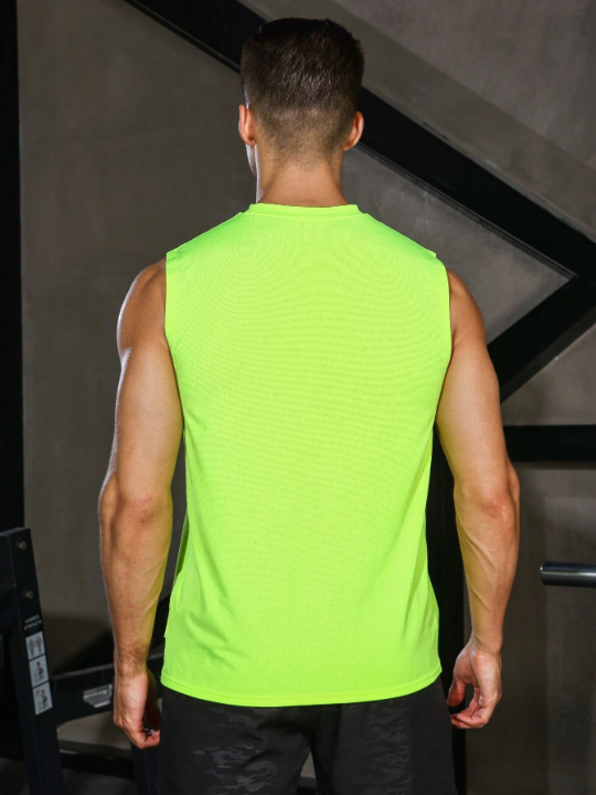 Sport Corelite Men Neon Lime Sports Tank Top