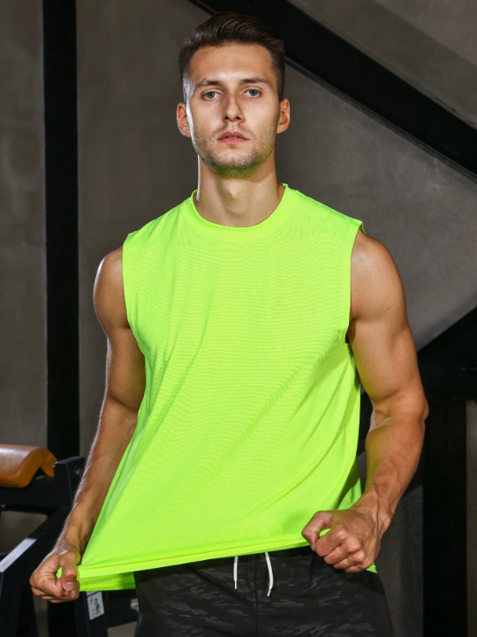 Sport Corelite Men Neon Lime Sports Tank Top