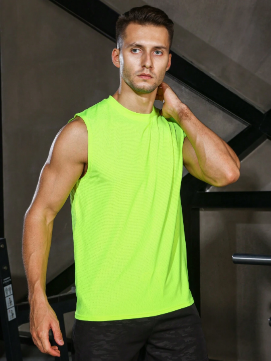 Sport Corelite Men Neon Lime Sports Tank Top